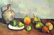 Stilleben, Krug und Fruchte Paul Cezanne